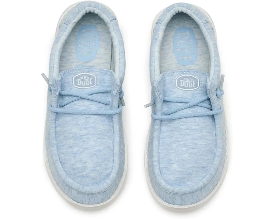 Детские слипоны Hey Dude Kids Wally Stretch Jersey с эластичным верхом