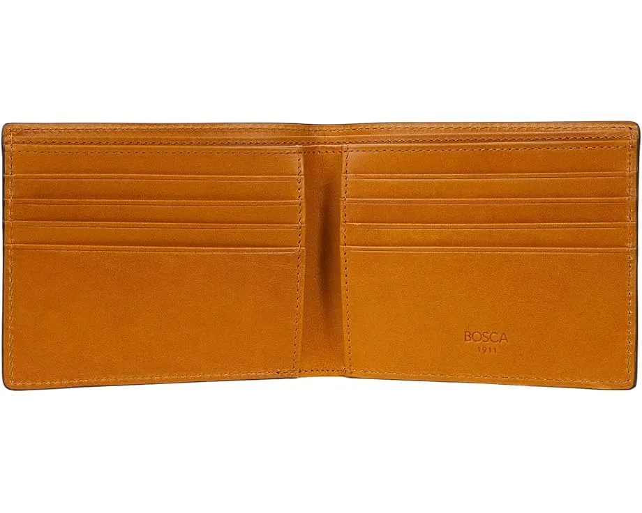 Восьмикарманный кошелек Bosca Britan Deluxe Executive из кожи