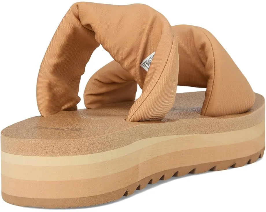 Сандалии Sanuk Yoga Twist-n-slide с платформой и стегаными ремнями на удобной стельке из пеноматериала