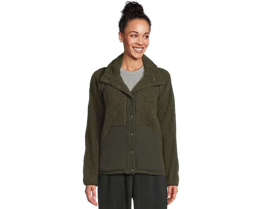 Куртка Prana Encinitas Fleece с воротником-воронкой и карманом