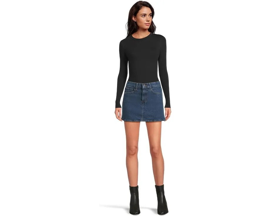 Мини-юбка Joe's Jeans The Denim Micro Mini из денима с застежкой на молнию