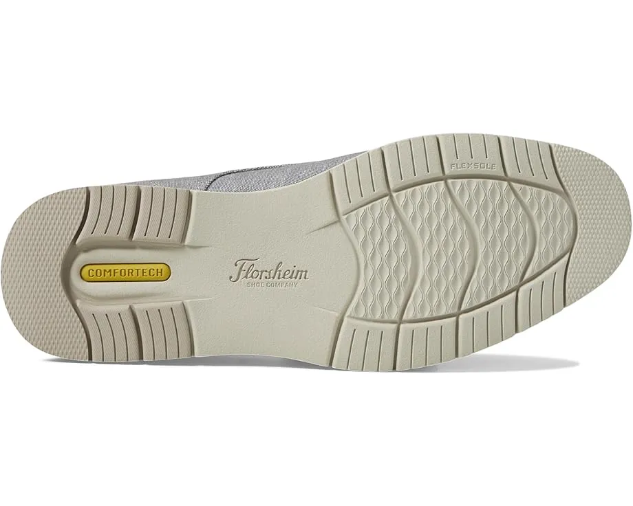 Оксфорды Florsheim Vibe Canvas Plain Toe из хлопка и кожи на клиновидной подошве