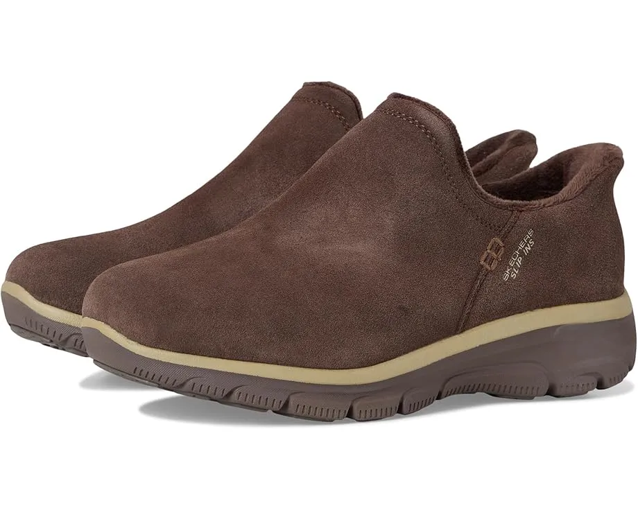 Ботильоны SKECHERS Easy Going Modern Hour Suede Hands Free Slip-ins с меховой подкладкой