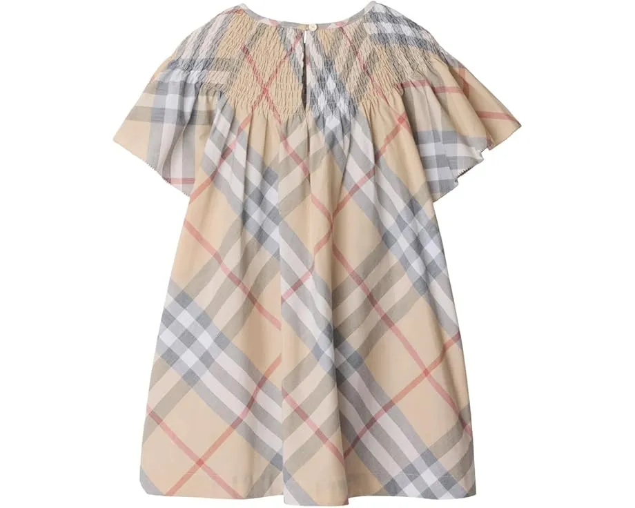 Burberry Kids платье Cali Check для детей с фирменной клеткой и эластичным верхом