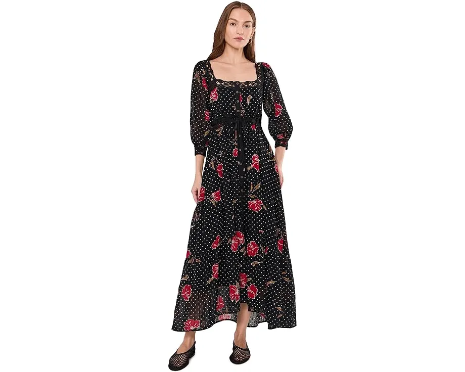 Макси-платье Free People Morning Meadows с длинным рукавом