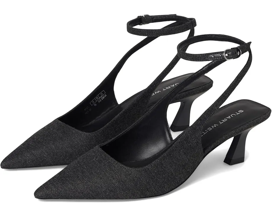 Stuart Weitzman Туфли Vinnie 50 на тонком каблуке с ремешком на щиколотке