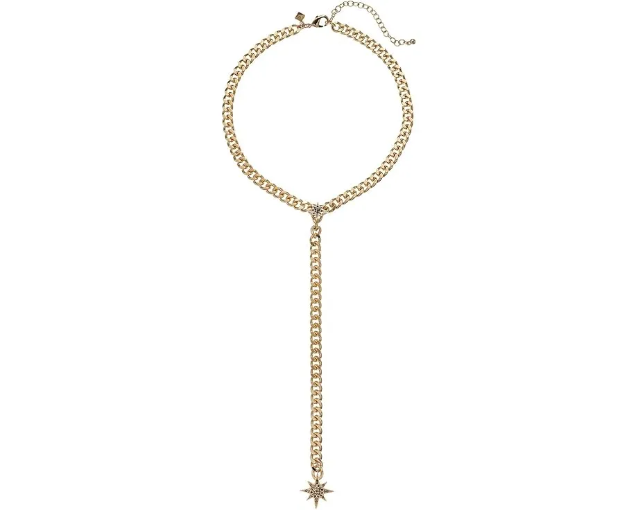 Кулон Rebecca Minkoff Stargazing Chain Y-Necklace с подвесками-звездами
