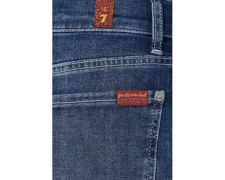 Джинсы 7 For All Mankind Lotta Ankle с широкими штанинами и высокой посадкой