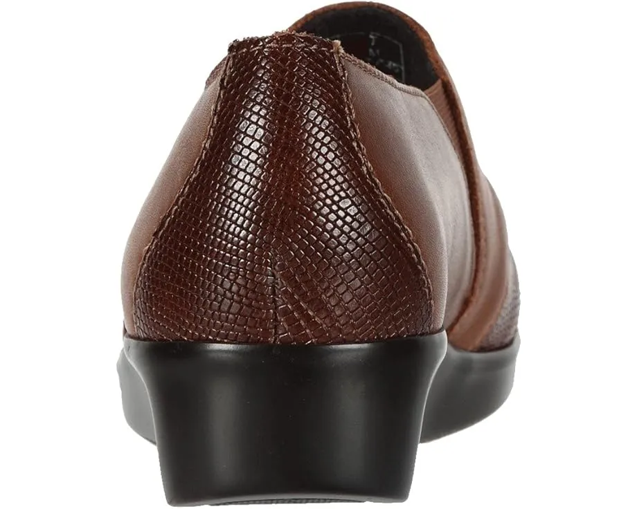 Мокасины SAS Nora слип-он с тиснением под кожу рептилии