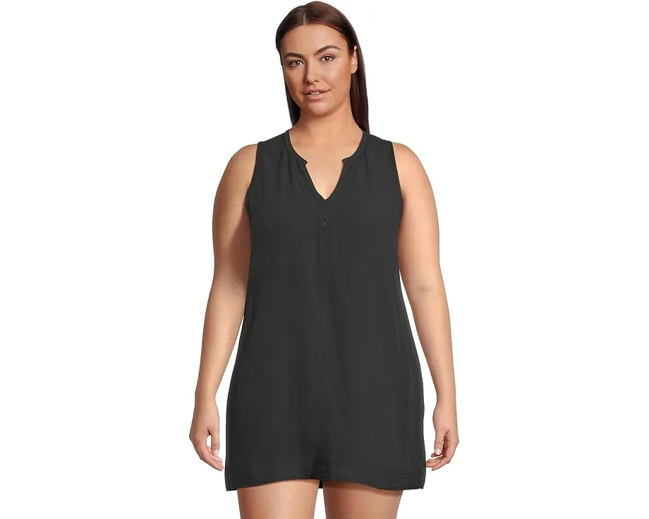 Splendid Мини-платье Chelsea Indigo с V-образным вырезом и карманами