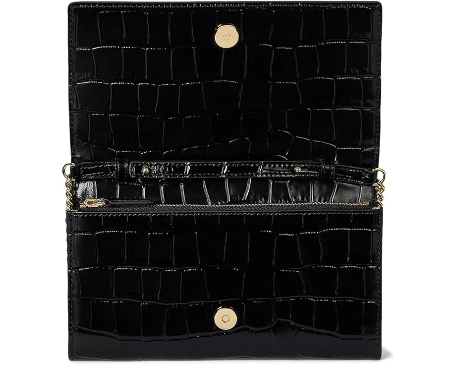 Средний кроссбоди Lauren Ralph Lauren Adair II из кожи с крокодиловым тиснением и цепочкой