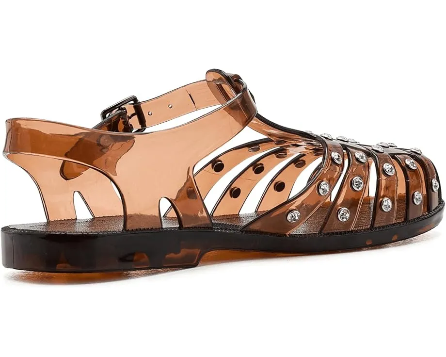 Сандалии Rhys из блестящего желе с кристаллами Loeffler Randall