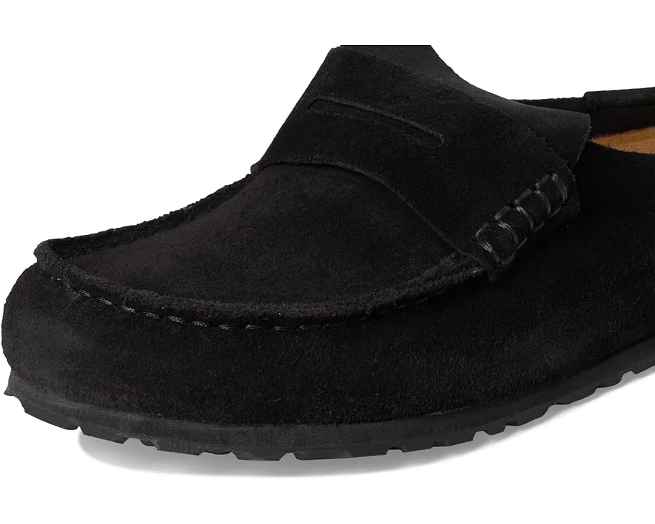 Клоги Birkenstock Naples из замши с пробковой стелькой
