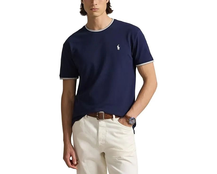 Классическая футболка Polo Ralph Lauren из стретч-сетки с коротким рукавом