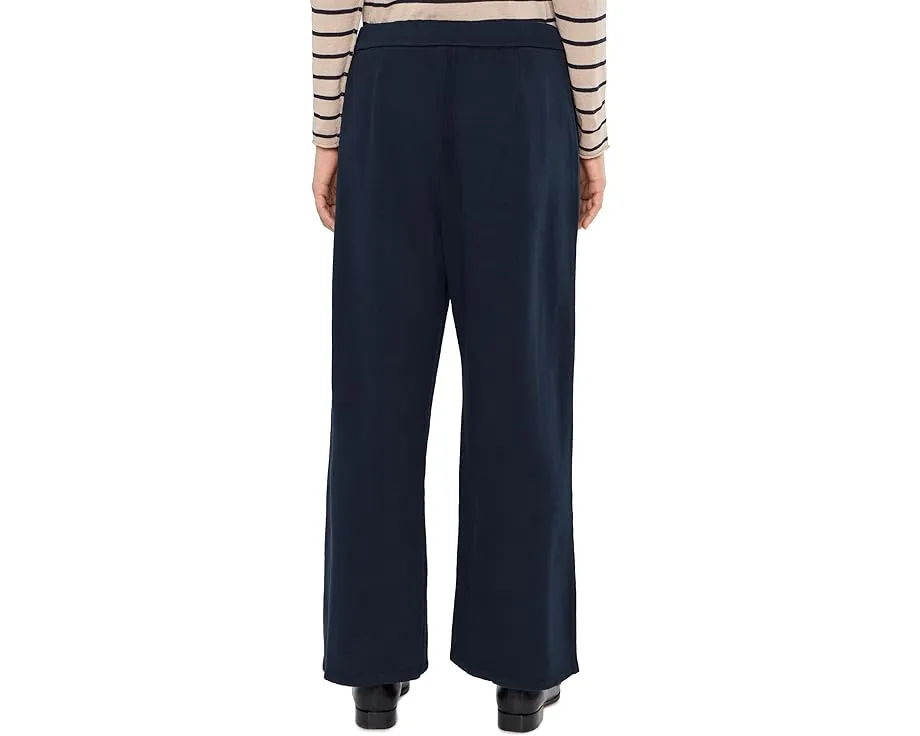 Брюки Eileen Fisher из окрашенного в готовом виде велюра с широкими штанинами