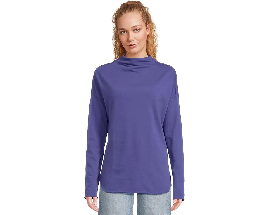 Michael Stars Топ Laurel с высоким воротником и длинными рукавами