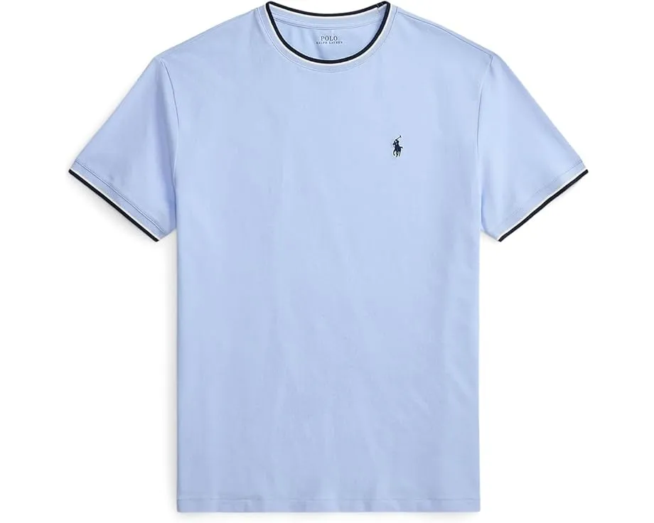 Классическая футболка Polo Ralph Lauren из стретч-сетки с коротким рукавом