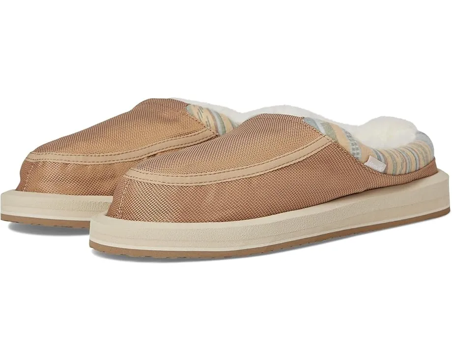 Лоферы Sanuk Donna Cozy с искусственным мехом и стелькой Soft Top для комфорта босиком