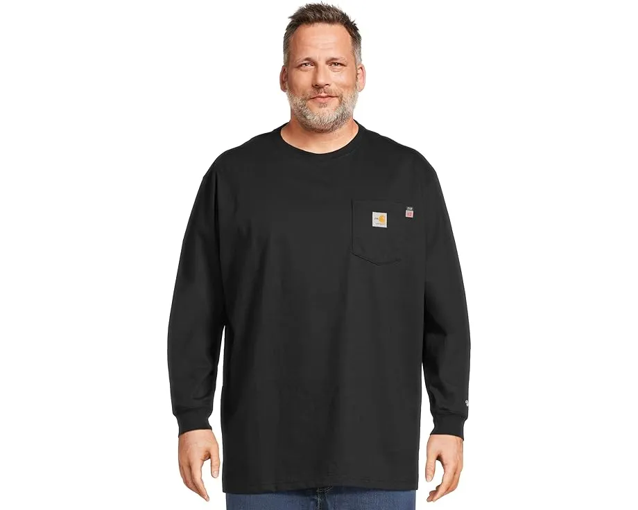 Футболка Carhartt Big & Tall Flame Resistant Force Loose Fit с карманом
