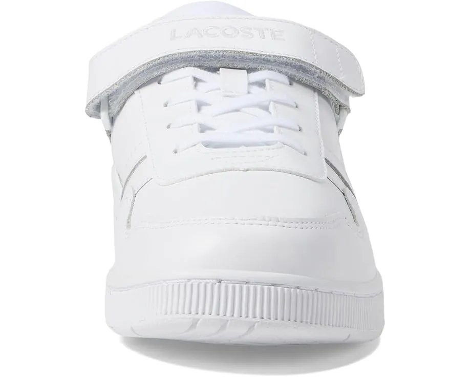 Кроссовки Lacoste T-Clip Velcro на липучке с кожаным верхом