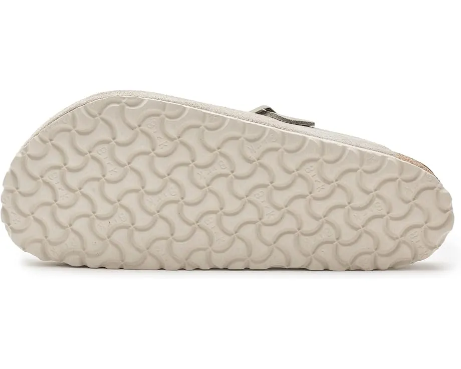 Классические клоги Birkenstock Boston из мягкой замши с анатомической стелькой