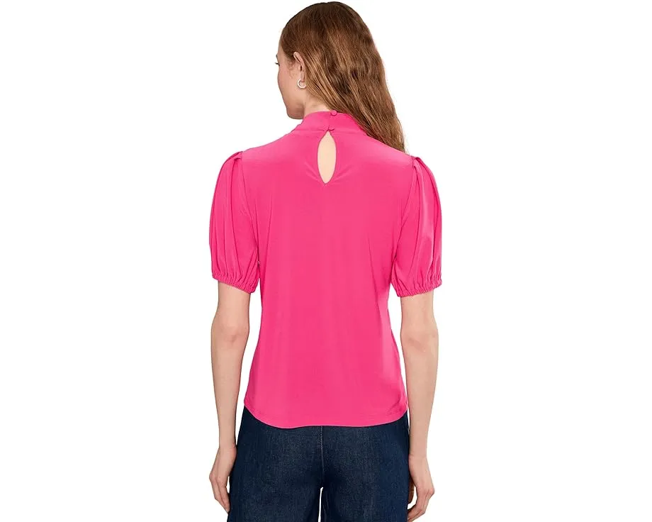 Блузка Short Sleeve Tie Neck Bow Knit от CeCe с бантом на шее