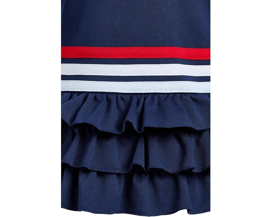 Детское платье adidas Kids с воротником-поло и рюшами