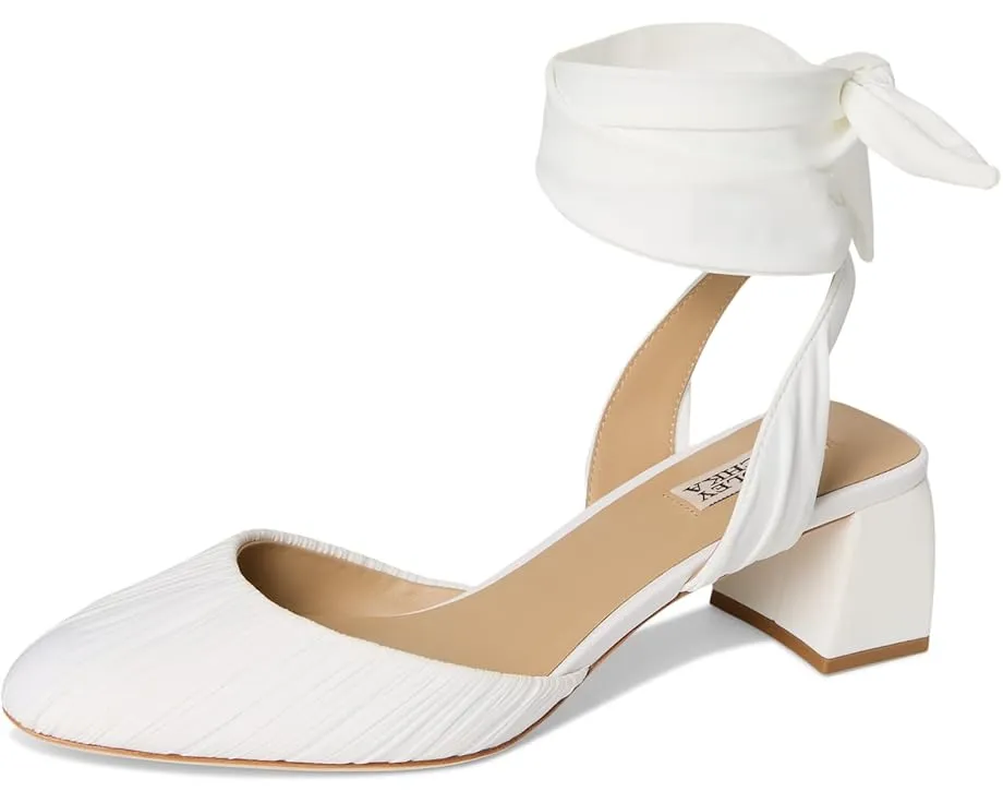 Туфли-лодочки Badgley Mischka Ofelia на устойчивом каблуке из шелка