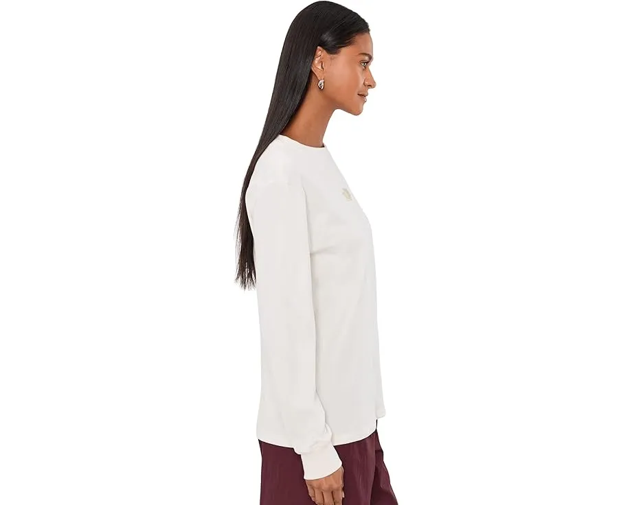 The North Face футболка Floral Alpine Relaxed Long Sleeve Tee Granite Grey
