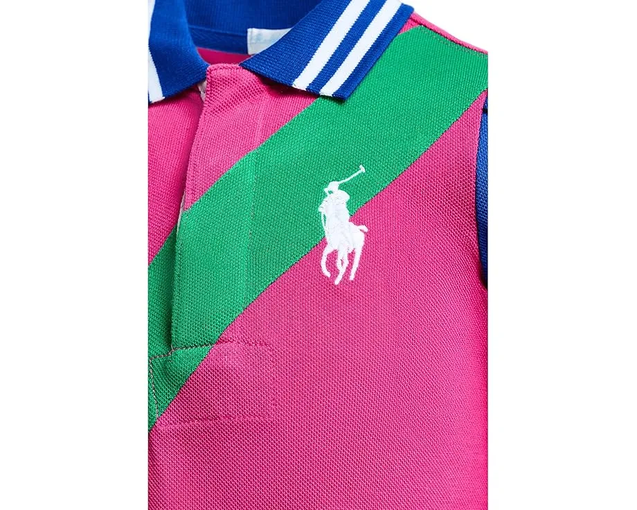Платье-поло и шортики Polo Ralph Lauren Kids из сетки с логотипом Big Pony для младенцев