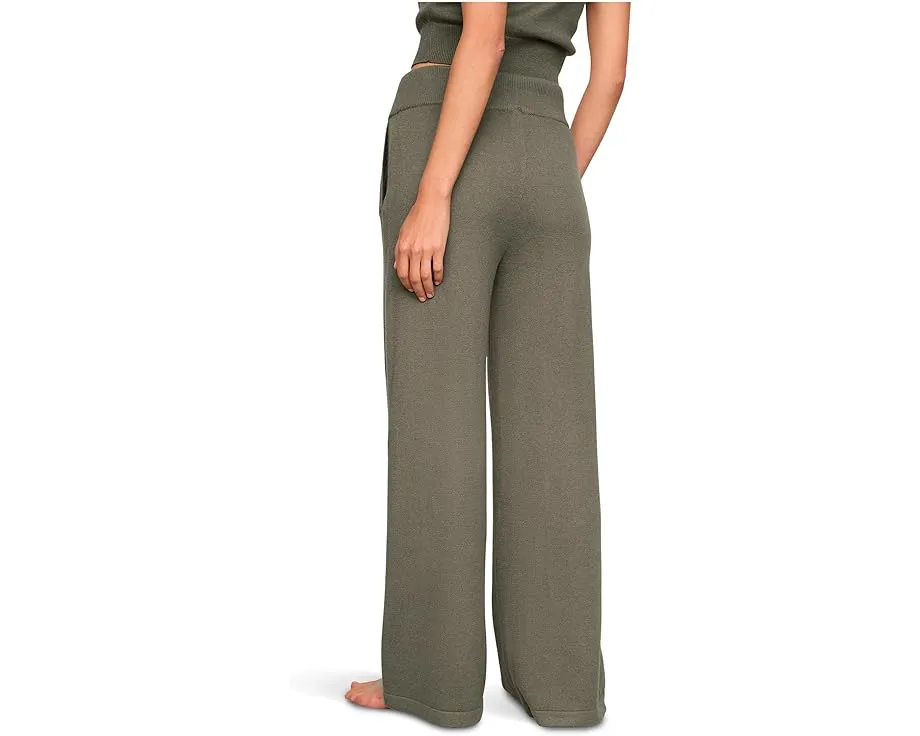 Брюки Eberjey Recycled Sweater Pant из переработанного хлопка с высокой талией