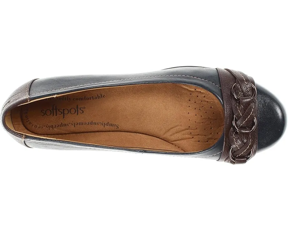 Comfortiva Балетки Posie Soft Spots из кожи с цепочкой и технологией Pillow Top