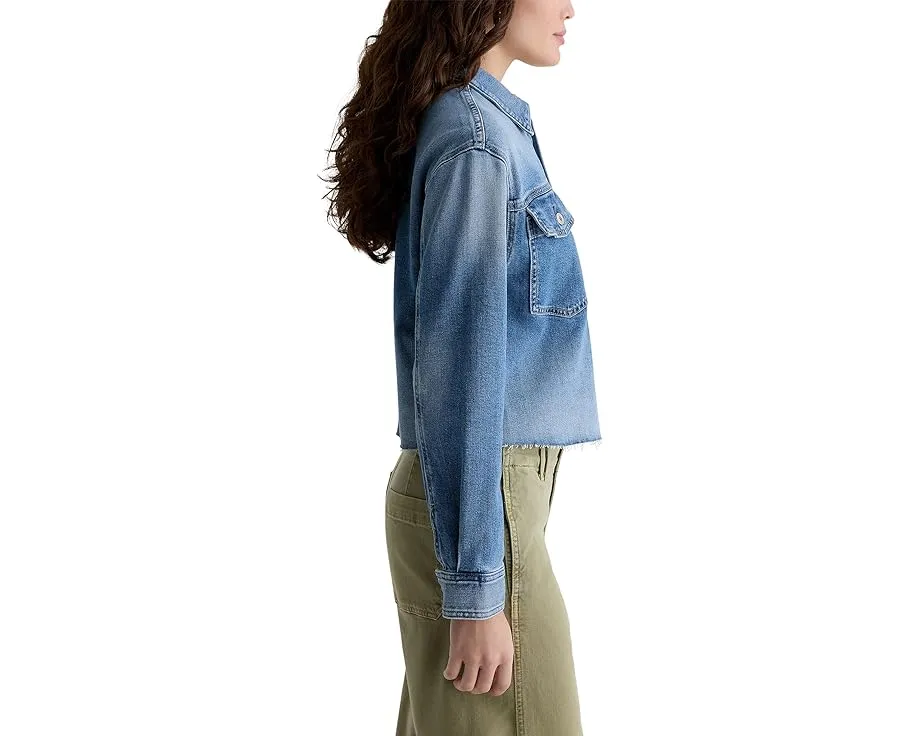 Короткая рубашка-куртка Valleta Utility в цвете Abyss от AG Jeans