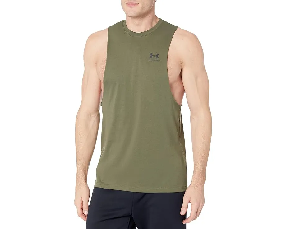 Мужской майка Under Armour Left Chest Cutoff с усиленной подвижностью
