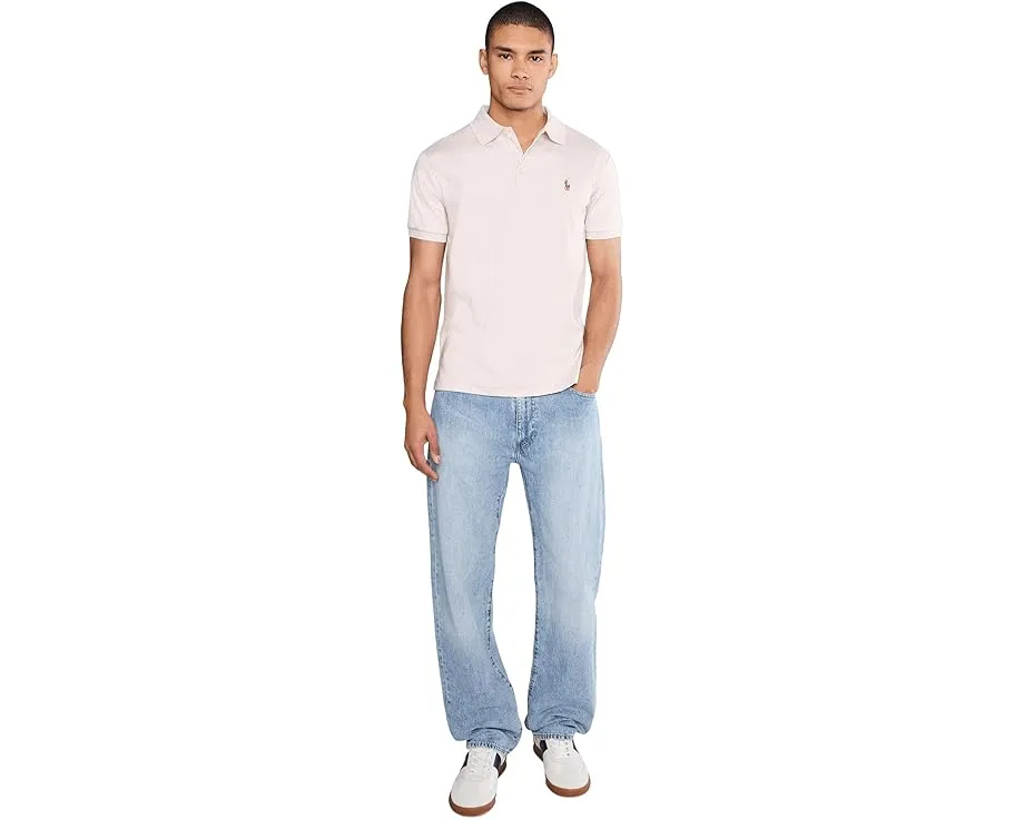 Поло Custom Slim Fit из мягкого хлопка с вышитым пони Polo Ralph Lauren