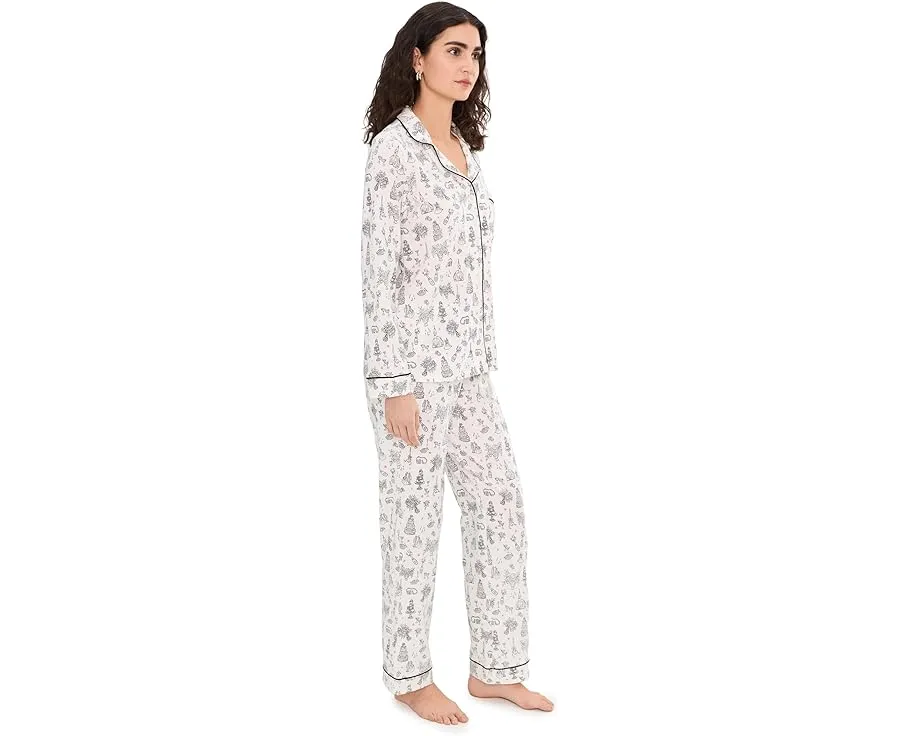 Комплект пижамы Bedhead PJs Classic с длинными рукавами из хлопкового трикотажа