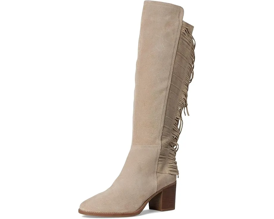 Ботинки Lucky Brand Boswell до колена с бахромой и квадратным каблуком