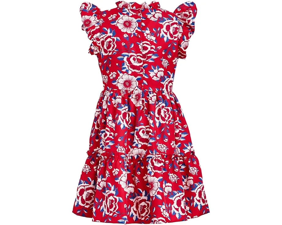 Платье Janie and Jack с пышными рукавами и цветочным принтом