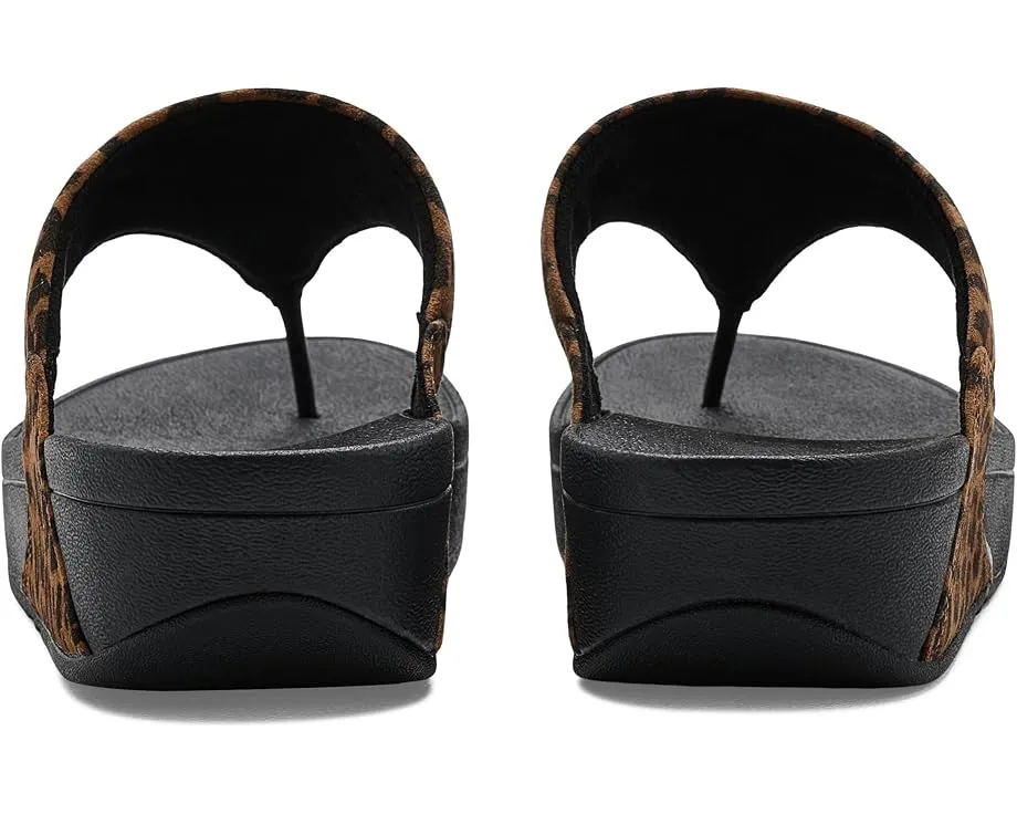 Сандалии Lulu из замши с леопардовым принтом FitFlop