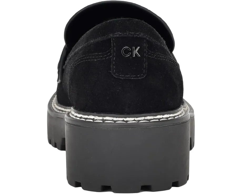 Лоферы Calvin Klein Suzie из кожи с тракционной подошвой и каблуком