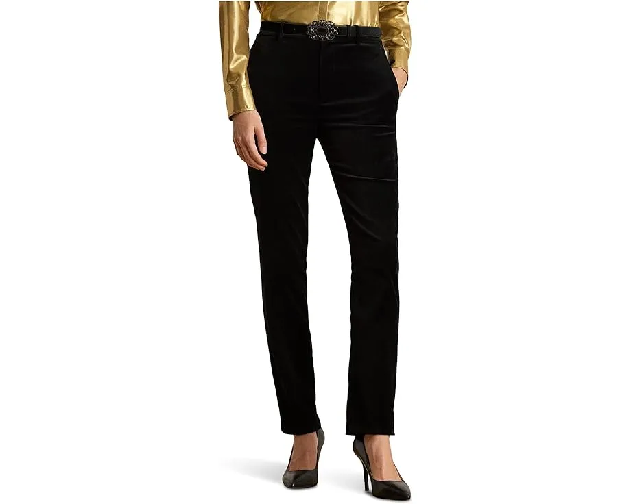 Брюки Lauren Ralph Lauren Petite укороченные из стрейч-вельвета