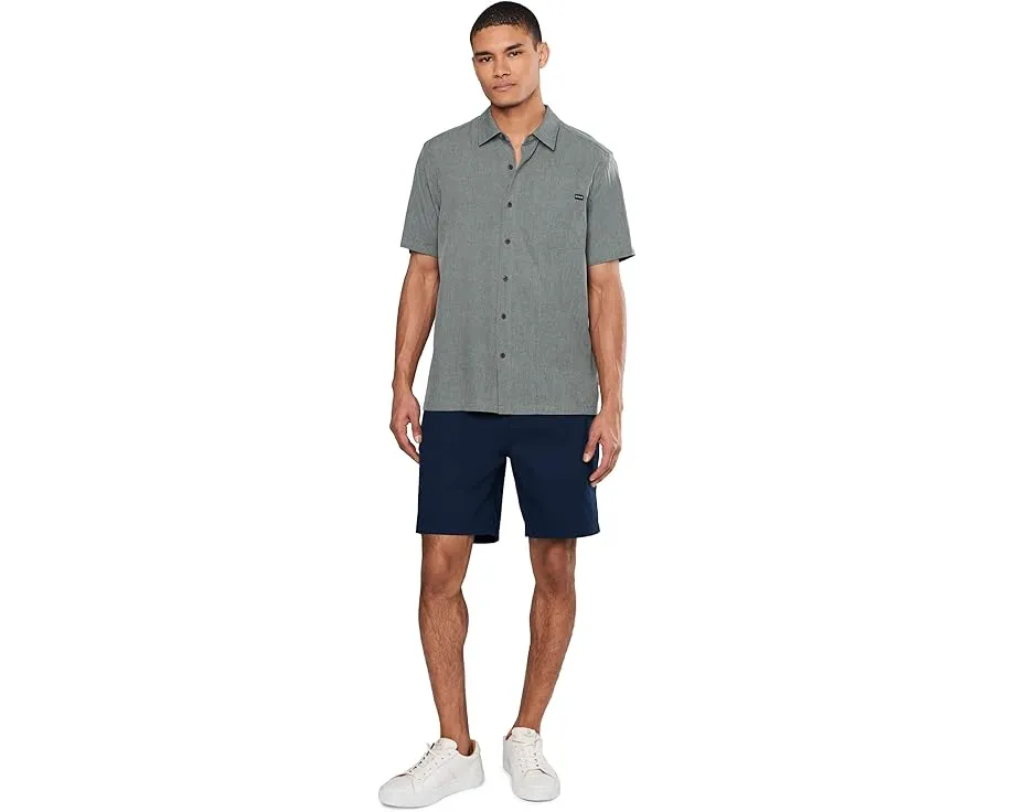 Hurley Phantom Flow Рубашка с коротким рукавом на пуговицах из эластичной ткани