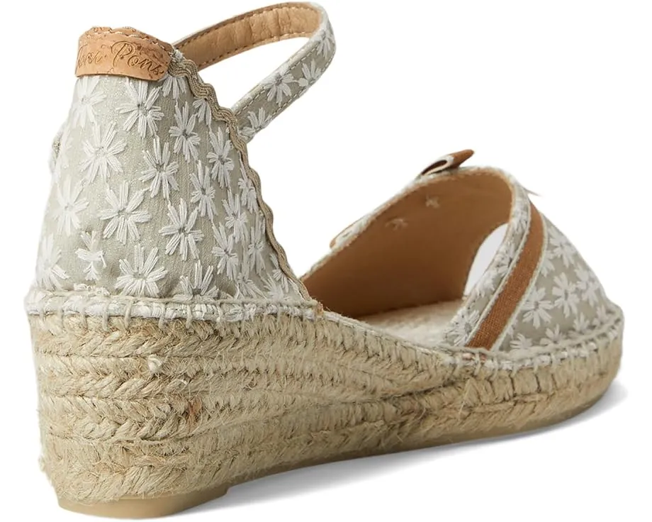 Сандалии-эспадрильи Toni Pons Diana с открытым мысом и нежным бантом