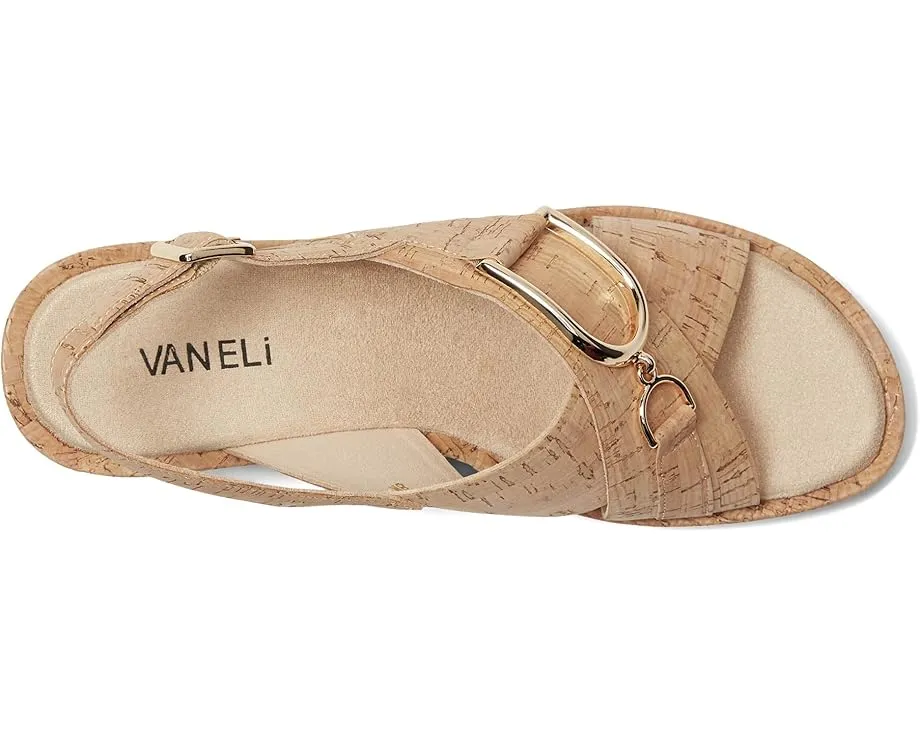 Vaneli Cadesh сандалии на танкетке из пробки с открытым мыском