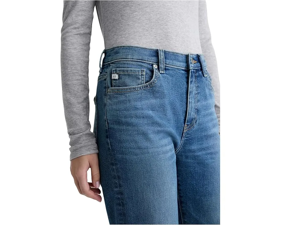 Джинсы Brinley Mid-Rise Straight с прямой средней посадкой в цвете Rewind от AG Jeans