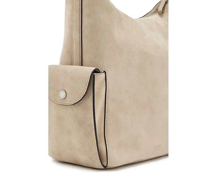 Большая сумка через плечо Suede Large Blaike Shoulder Bag от Lauren Ralph Lauren