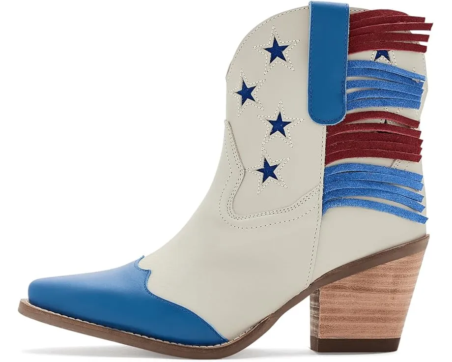 Ковбойские сапоги Dingo Liberty из натуральной кожи с квадратным носком