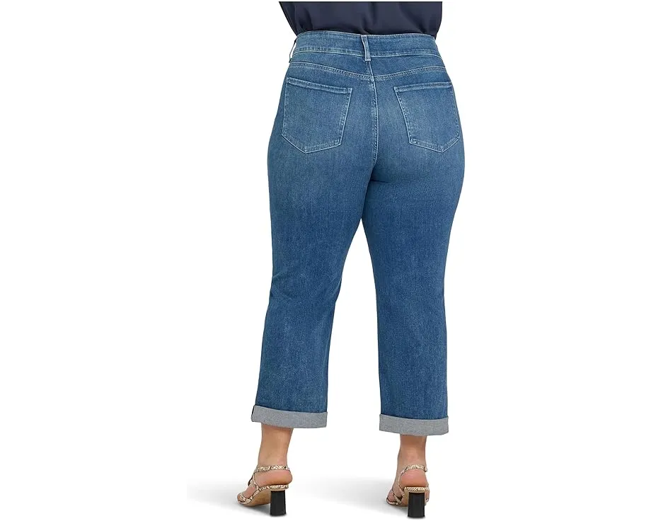 Прямые укороченные джинсы Bailey с манжетами и технологией Lift Tuck от NYDJ