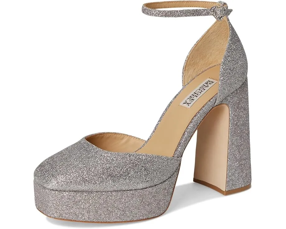 Туфли Jayda на платформе с шелковым верхом и ремешком на щиколотке Badgley Mischka