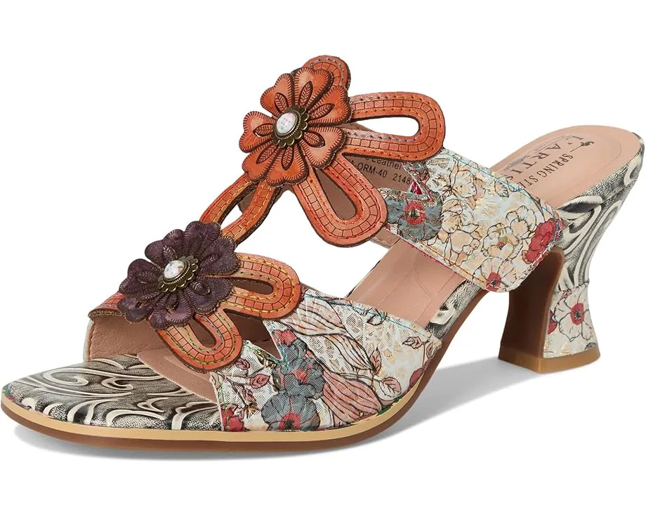 Сандалии L'Artiste by Spring Step Alania с ручной росписью и французским каблуком